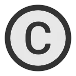 Copyright SVG Icon